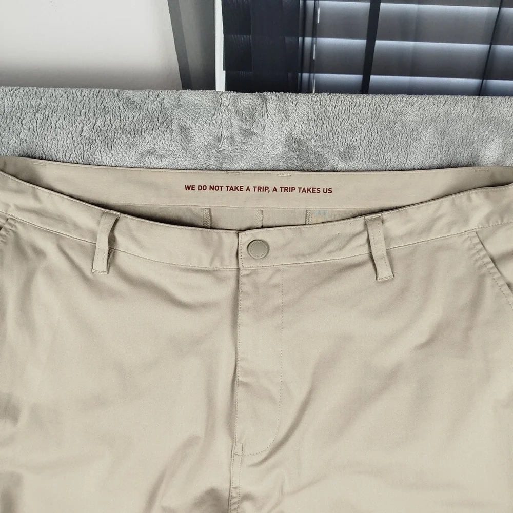 Rhone‎ Commuter Slim Fit Chino Golf Performance Beige Pants Mens 38x29 Stretch